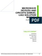 Microwave Devices and Circuits Samuel Liao Solution Manual: Table of Content