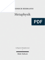 (Collegium Metaphysicum 13) Friedrich Hermanni - Metaphysik, Versuche Über Letzte Fragen-Mohr Siebeck (2017)