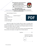 Surat Pernyataan DPM