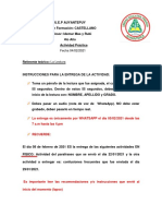 Fecha 04/02/2021: Instrucciones para La Entrega de La Actividad