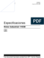 Perkins 1103D Motor Industrial Especificaciones