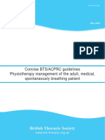 Concise BTS - ACPRC Guidelines_Physiotherapy Management of the Adult, Medical, Spontaneously Breathing Patient