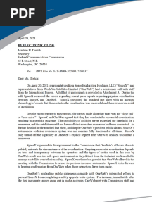 SpaceX-OneWeb Ex Parte