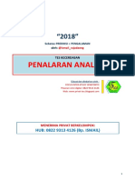 Kecerdasan - Penalaran Analitis 2018