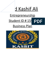Kashif Ali Kasbit Business Plan