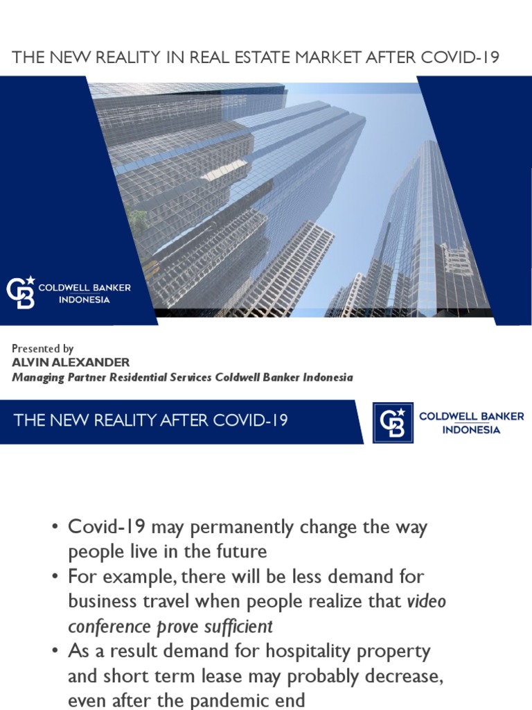 COVID-19's Impact on Real Estate Market | PDF | Banks | Market (Economics)