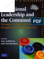Tony Gelsthorpe, John West-Burnham - Educational Leadership and The Community - Strategies For School Improvement Through Community Engagement (School Leadership & Management) (2003)