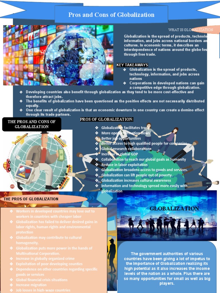 Pros and Cons of Globalization Infographic | PDF | Globalization ...
