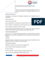 Convocatoria para Proyectos de Investigación Utc 2017