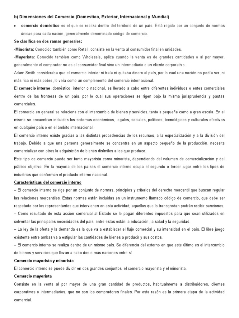 Comercio Internacional | PDF | Comercio | El comercio internacional