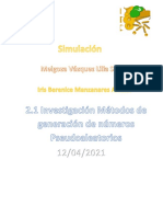 2.1 Investigación Métodos de Generación de Números Pseudoaleatorios PDF