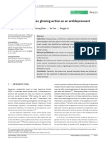 Mechanisms of Panax Ginseng Action As An Antidepressant