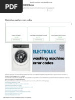 Electrolux Washer Error Codes - WasherErrorCodes