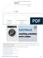 Electrolux Washer Error Codes - WasherErrorCodes