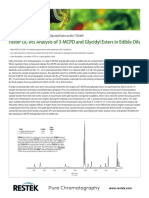 Faster GC-MS Analysis of 3-MCPD and Glycidyl Esters in Edible Oils