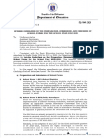 DepEd Order 14 s. 2021 Interim Guidelines on the Preparation Submission and Checking of School Forms for SY 2020 2021