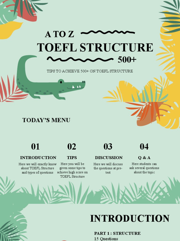 TOEFL Structure Tips for Success | PDF | Nature