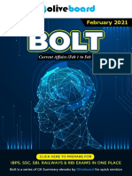 Bolt Monthly Current Affairs - Feb 2021 (1 To 16 Feb) For IBPS & RRB Clerk 1613577000042 OB