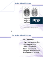 Topic 10 The Design School-Critique