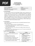 Far Western University Faculty of Engineering Bachelor of Engineering (Civil) Course of Study