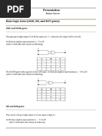 Presentation of Logic Gates