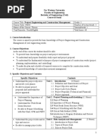 VII Semester Const MGMT and Project Engineering