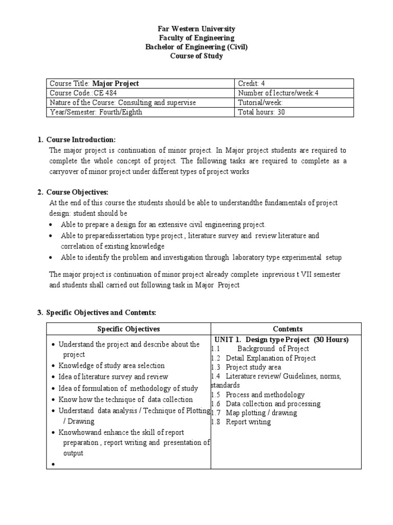 Far Western University Faculty of Engineering Bachelor of Engineering ...