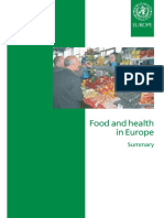 Food and Health in Europe