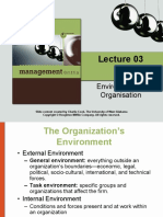 Environment of Organisation: Slide Content Created by Charlie Cook, The University of West Alabama