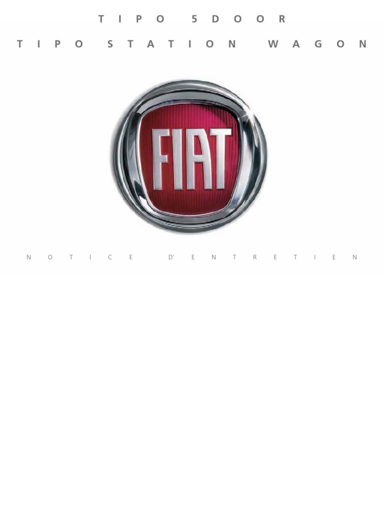 Anomalie Du Systeme Eobd Injection Fiat 500 Manuel Entretien Tipo SW | PDF | Essence (hydrocarbure) | Voitures