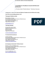 Predictors For Nurses and Midwives' Readiness Towards Self-Directed Learning: An Integrated Review