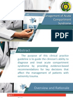 Management of Acute Compartment Syndrome