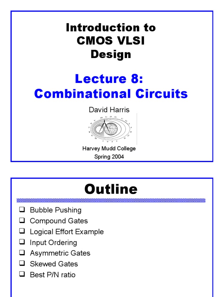 Introduction To Cmos Vlsi Design: Combinational Circuits | PDF | Logic ...