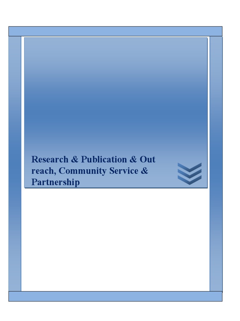 Research and Community Outreach Initiatives | PDF | Science | Business