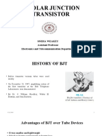 Bipolar Junction Transistor: Sneha Weakey Assistant Professor Electronics and Telecommunication Department