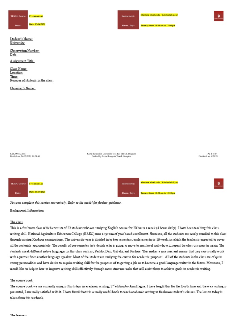 observing-an-academic-writing-class-background-lesson-plan-and