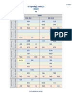 KSA-MTA Schedule 2018-2019