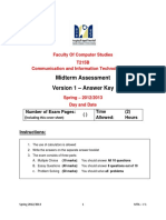 Midterm exam key for Communication and Information Technologies