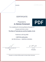 Certificate: Dr. Rahman Firmansyah