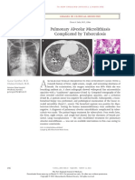 Pulmonary Alveolar Microlithiasis Complicated by Tuberculosis