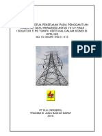 IK - mhar.TRS.01-013 Penggantian Isolator Satu Renceng Untuk 70kV Pada Isolator