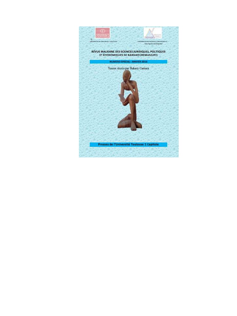Revue Malienne Des Sciences Juridiques Et Politiques Pdf Propriete Confidentialite