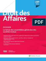 Revue Lamy Droit Des Affaires N 155 Janvier 2020