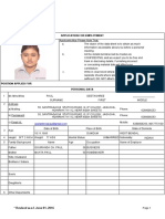 Company Application Form