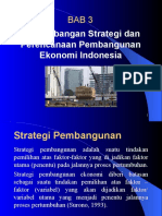 Bab 3 Perkembangan Strategi Dan Perencanaan Pembangunan