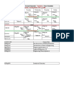 2nd Semister Tentative Class Schedule 2013
