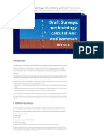 Draft Surveys- Methodology Calculations and common errors