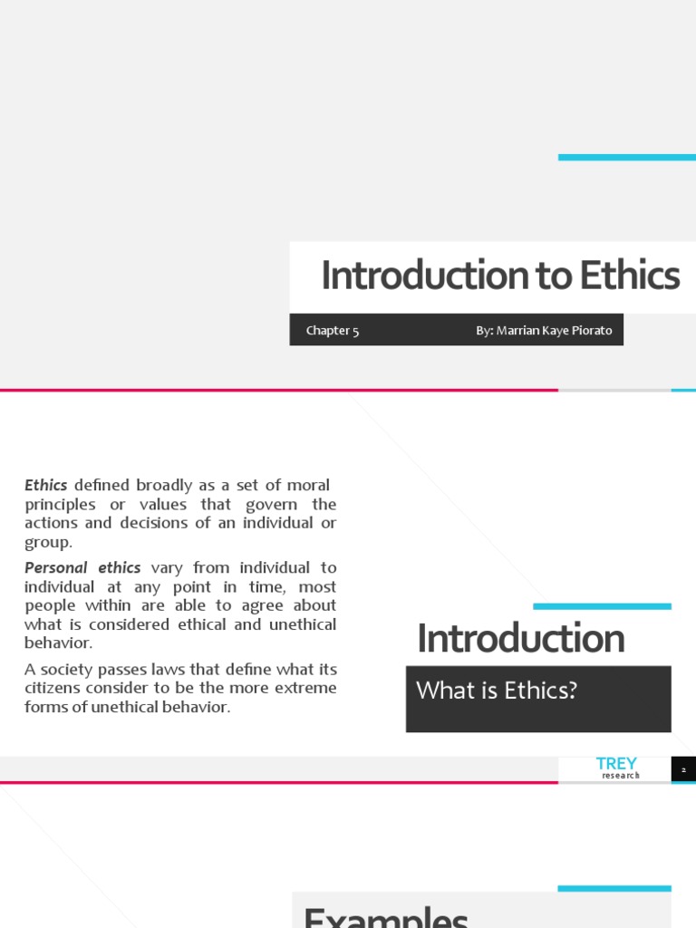 Introduction To Ethics: Chapter 5 By: Marrian Kaye Piorato | PDF