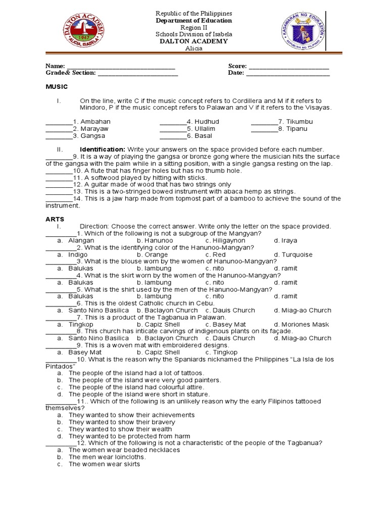 Grade 7 Exam With Tos | PDF | Nutrition | Diet & Nutrition