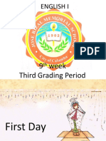 English I: 9 Week Third Grading Period